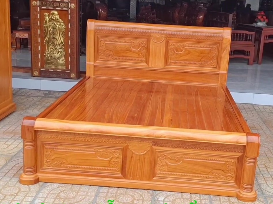 Giường gỗ đa dạng kiểu dáng phù hợp nhiều phong cách