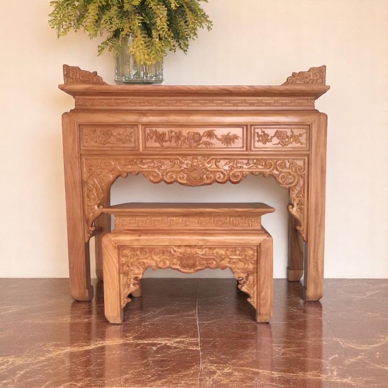 4 mẫu bàn thờ đẹp sang trọng cho mọi không gian 1 Bàn thờ đẹp