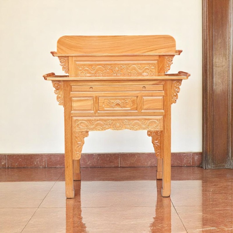 7 ưu điểm của bàn thờ gỗ cho không gian thờ cúng 10 Bàn thờ gỗ