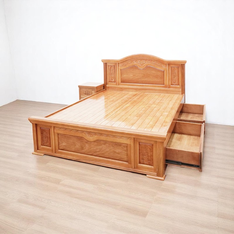 Giường gỗ công nghiệp đẹp