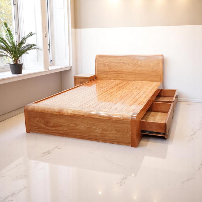 Giường gỗ công nghiệp đẹp