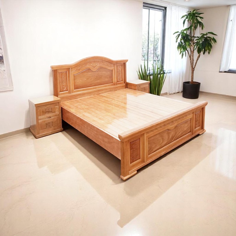 3 ưu điểm nổi bật của giường gỗ gõ trong nội thất cao cấp 4 Giường gỗ gõ