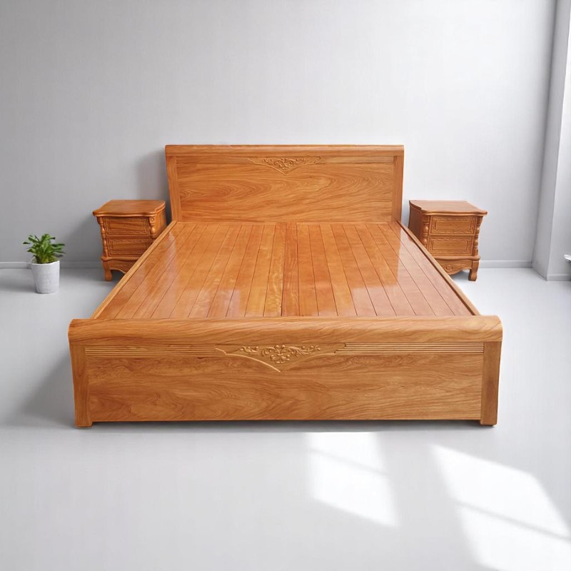 3 ưu điểm nổi bật của giường gỗ gõ trong nội thất cao cấp 3 Giường gỗ gõ