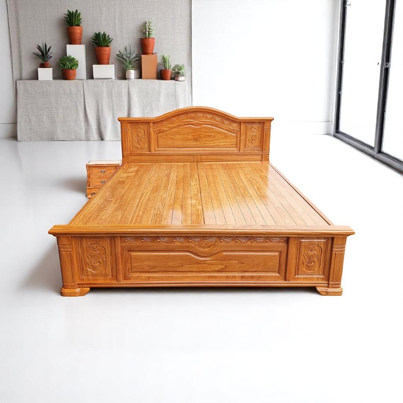 Giường gỗ gõ đỏ cao cấp