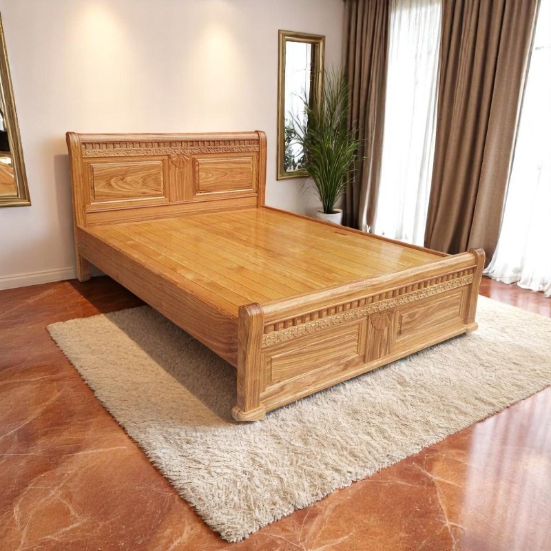 Giường gỗ hương xám