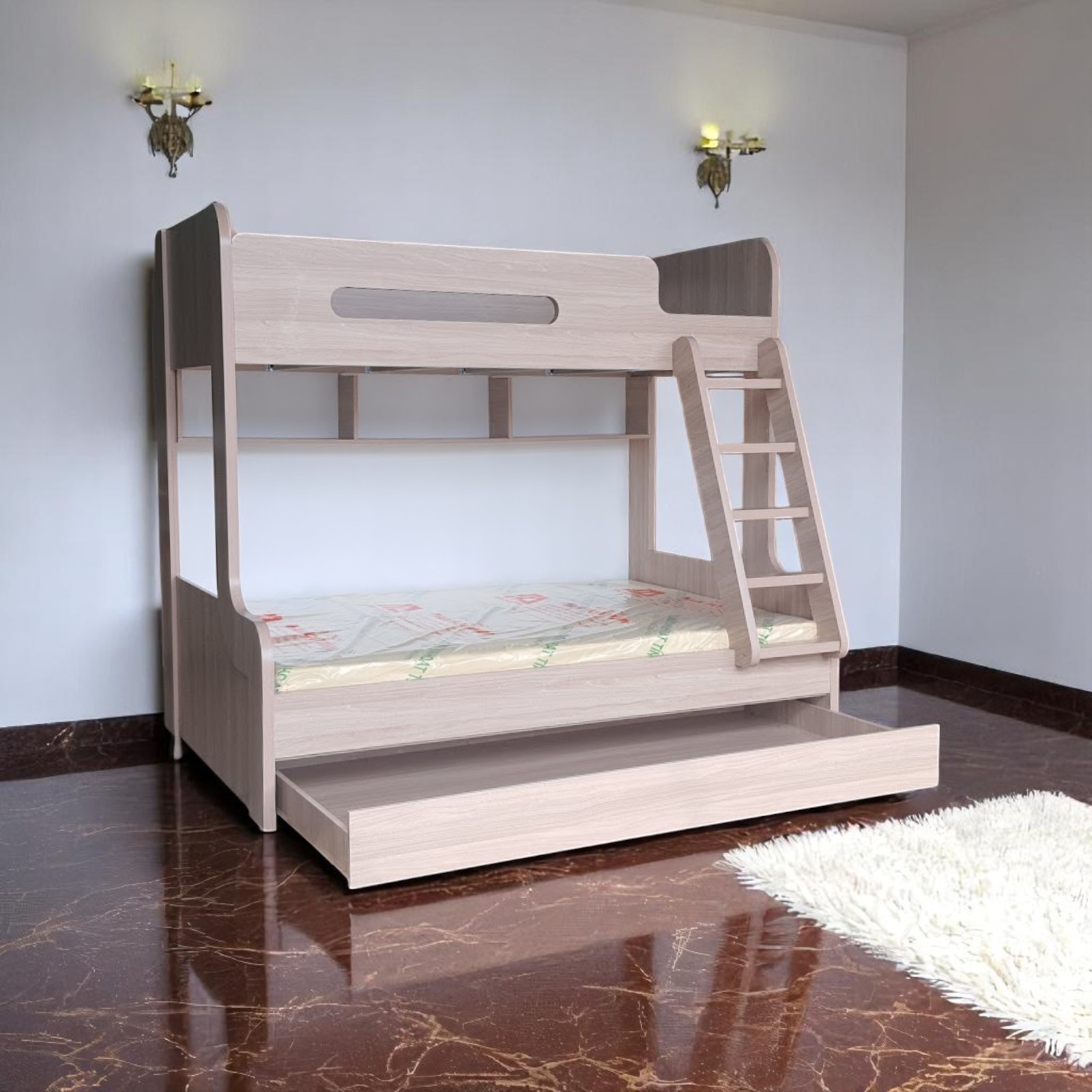 7 kiểu giường tầng gỗ cho bé gái yêu thích vừa đẹp vừa tiện lợi 5 Kiểu giường tầng gỗ cho bé gái yêu thích