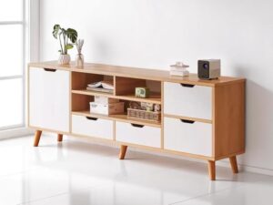Cách trang trí kệ tivi đẹp mắt