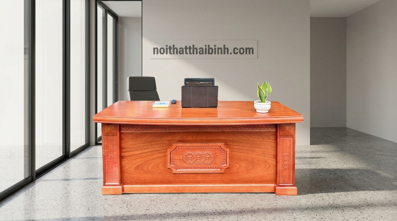 Bàn làm việc gỗ tự nhiên cao cấp