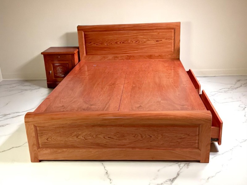 6 lý do khiến giường gỗ óc chó sang trọng được ưa chuộng 1 Giường gỗ óc chó sang trọng