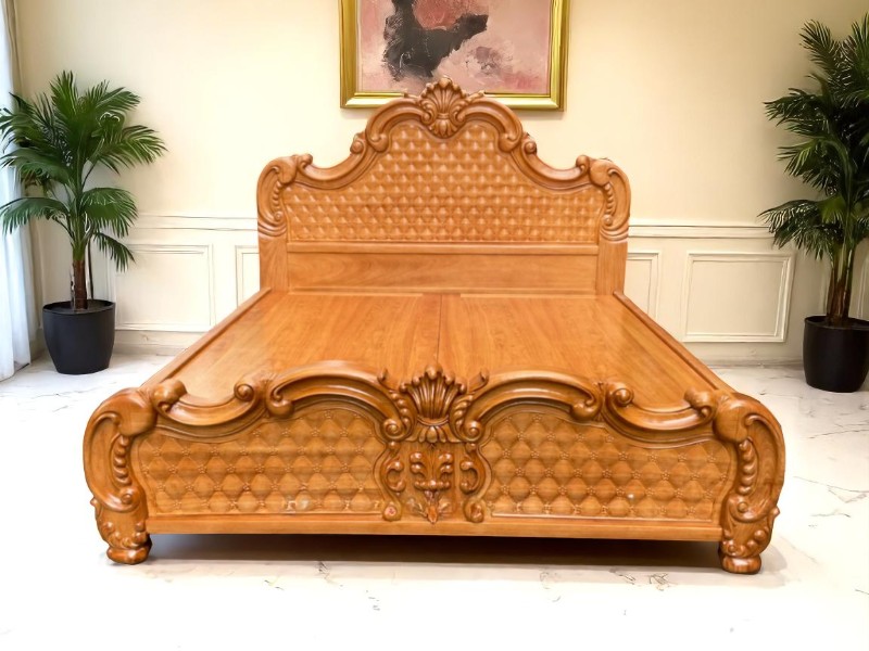 Giường gỗ tự nhiên giá rẻ
