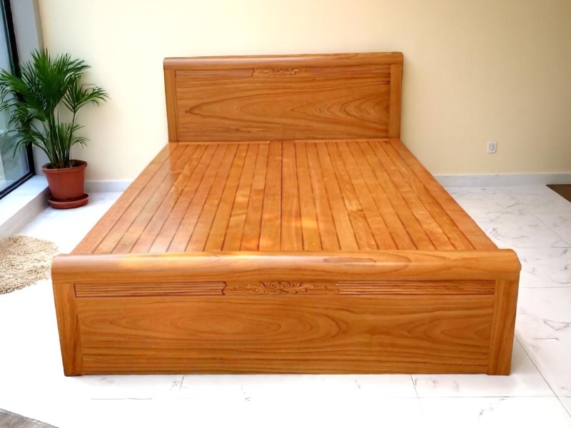 5 bí quyết chọn mua giường gỗ xoan đào đẹp, bền và tinh tế 3 Giường gỗ xoan đào đẹp