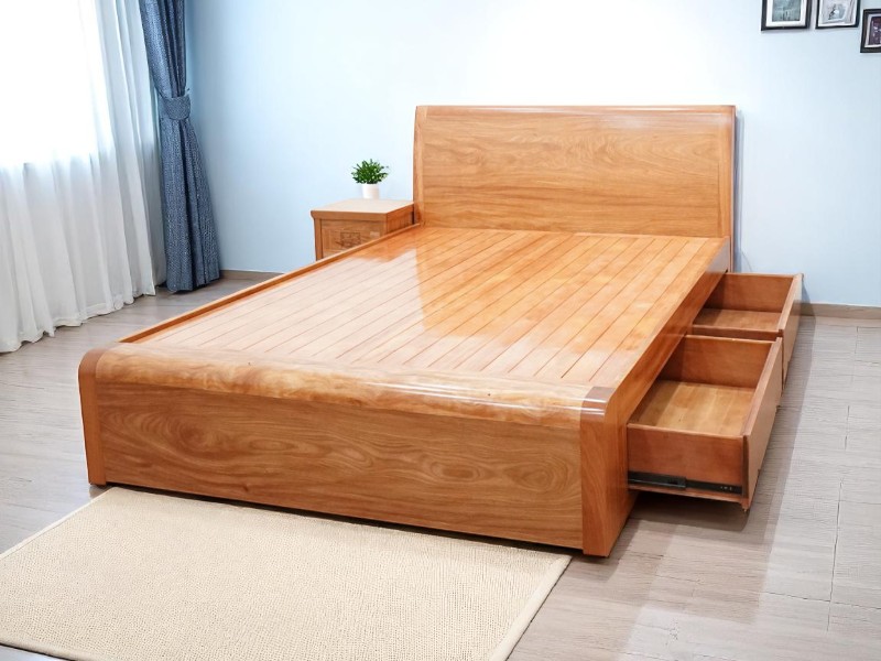 4 điểm nổi bật giường ngủ gỗ óc chó cao cấp 6 Giường ngủ gỗ óc chó cao cấp
