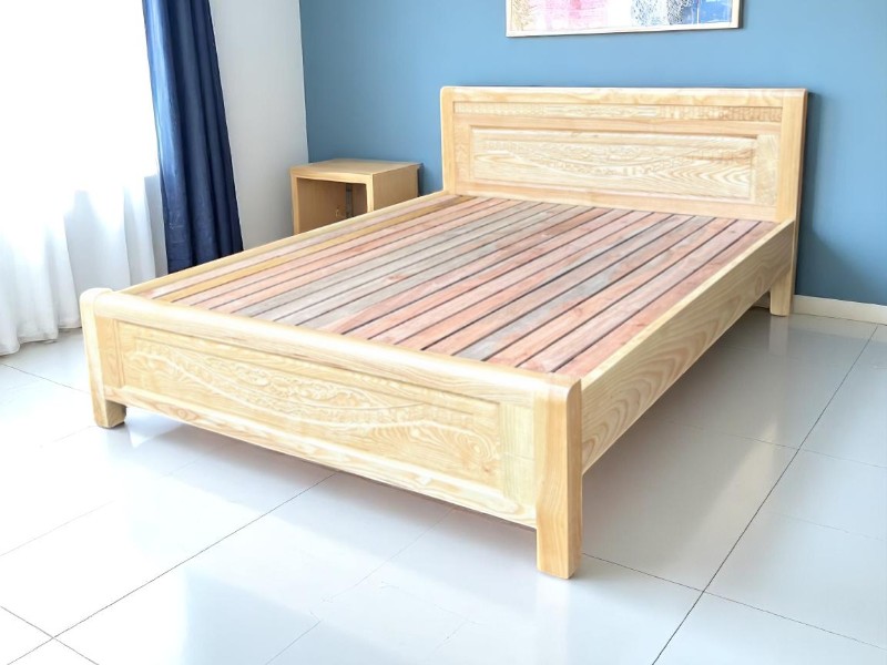 Giường ngủ gỗ sồi giá tốt