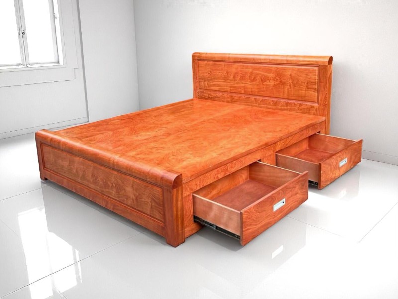Giường ngủ gỗ sồi giá tốt