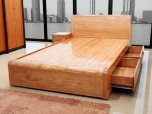 Giường ngủ gỗ tự nhiên Hóc Môn