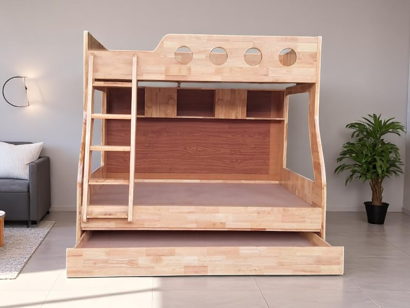 Giường Tầng 1m8x2m – Rộng Rãi, Bền Đẹp, Thoải Mái Sử Dụng 1 Giường tầng 1m8x2m