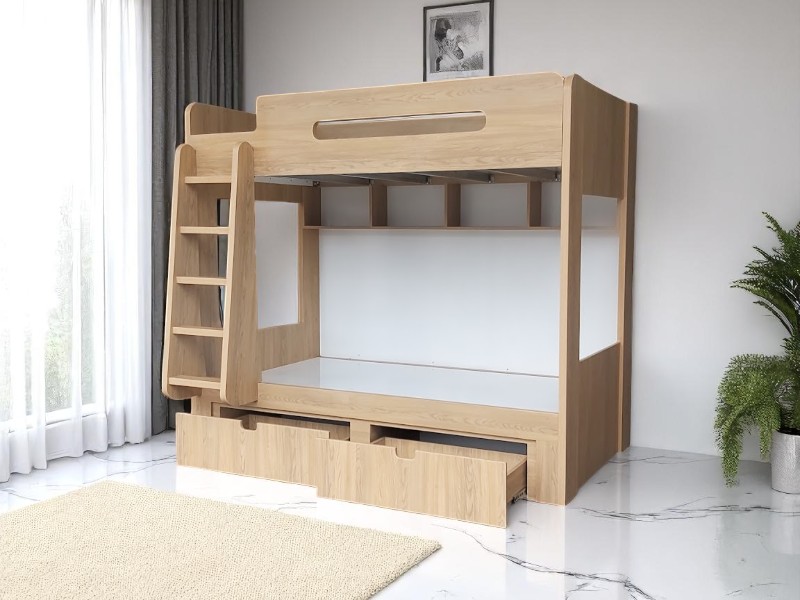 5 thiết kế giường tầng cho bé trai siêu dễ thương và an toàn 2 Giường tầng cho bé trai