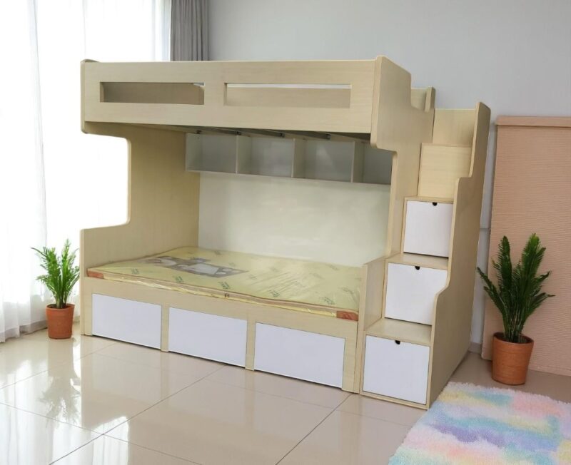 6 kiểu giường tầng tiết kiệm diện tích cho phòng nhỏ hẹp 1 Kiểu giường tầng tiết kiệm diện tích
