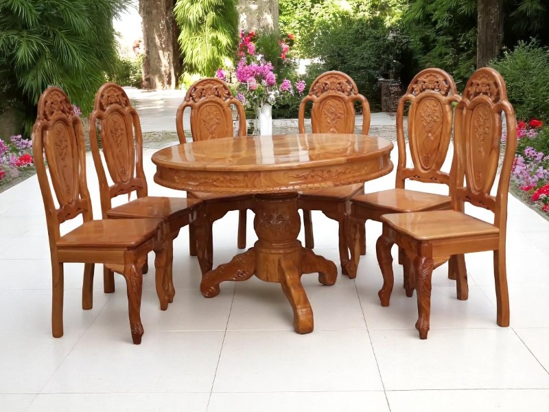 6 lợi ích bàn ăn gỗ công nghiệp hiện đại 1 Lợi ích bàn ăn gỗ công nghiệp