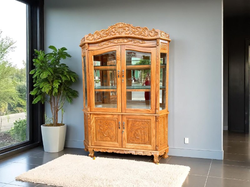 Tủ rượu bằng gỗ tự nhiên chất lượng