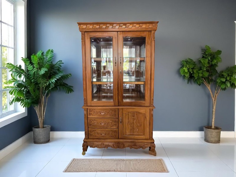 Tủ rượu gỗ thiết kế cổ điển