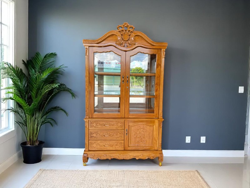 Tủ rượu gỗ thiết kế cổ điển