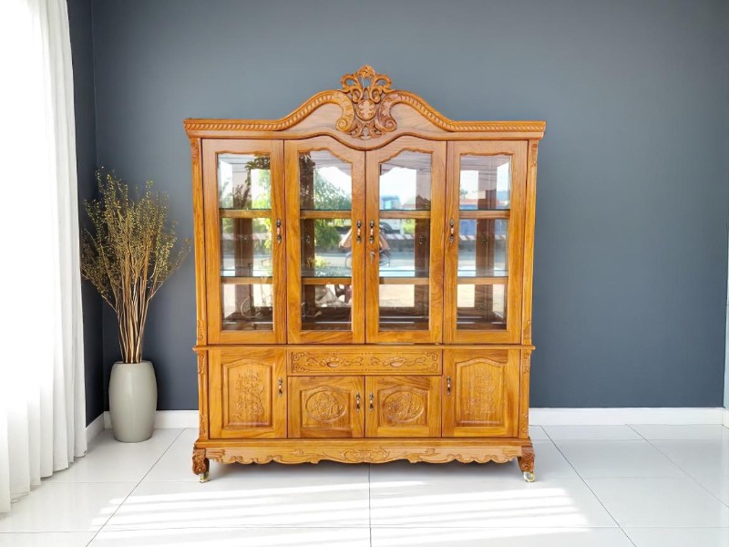 Tủ rượu gỗ thiết kế cổ điển