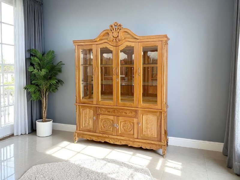 Tủ rượu gỗ tự nhiên đẹp sang
