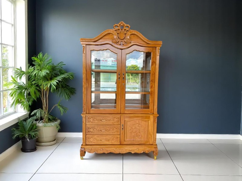 4 lý do tủ rượu gỗ tự nhiên đẹp sang cho phòng khách 5 Tủ rượu gỗ tự nhiên đẹp sang