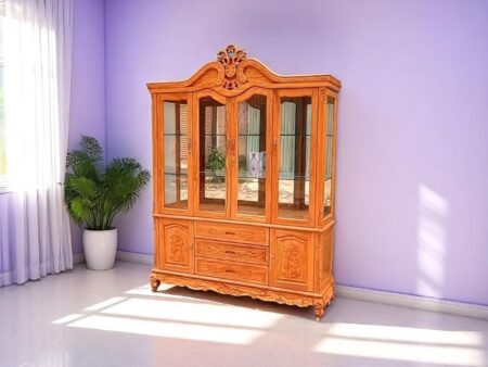 Tủ rượu mini bằng gỗ cho căn hộ