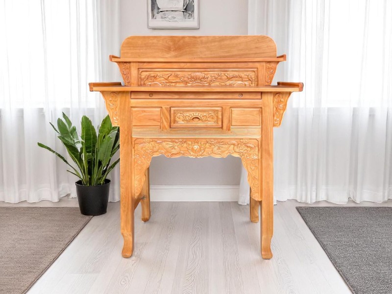 Tủ thờ phòng khách tại Hóc Môn