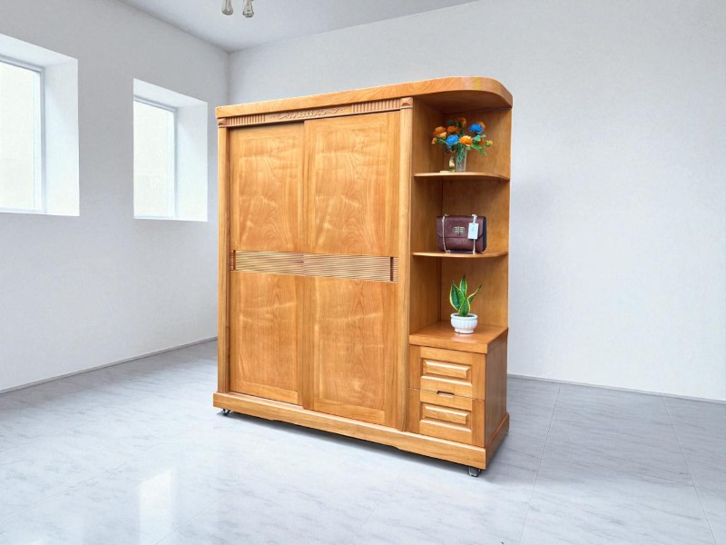 Bàn học kèm tủ quần áo