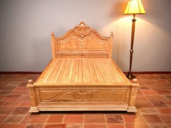 Giá giường gỗ sồi 1m6