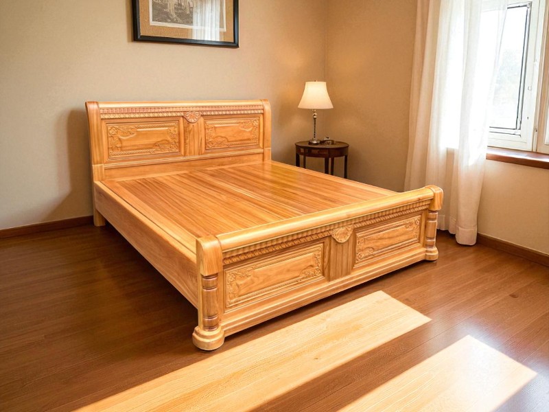 Giường gỗ 1m6 x 2m