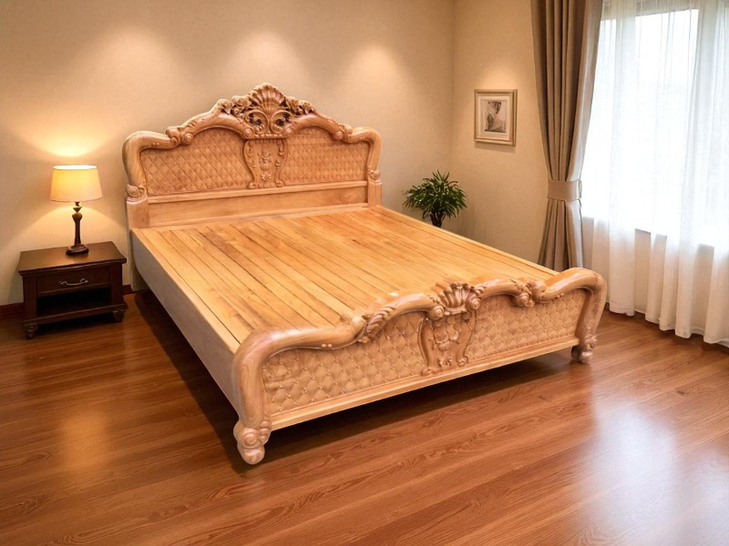 Giường gỗ 1m6 x 2m