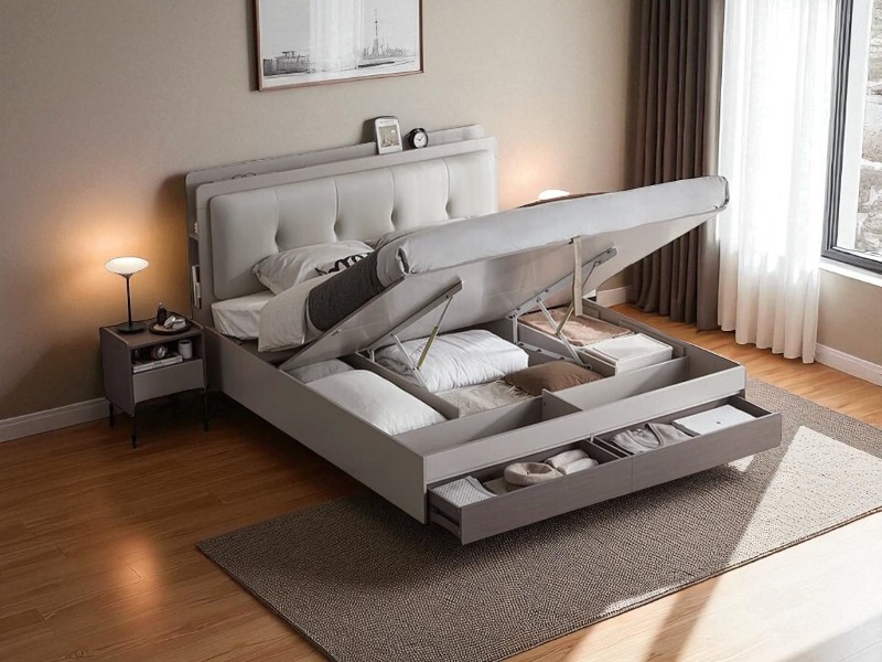 Giường Gỗ 1m8x2m Giá Rẻ Chất Lượng Tốt 1 Giường gỗ 1m8x2m giá rẻ
