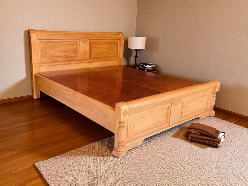 Giường gỗ 1m8x2m giá rẻ