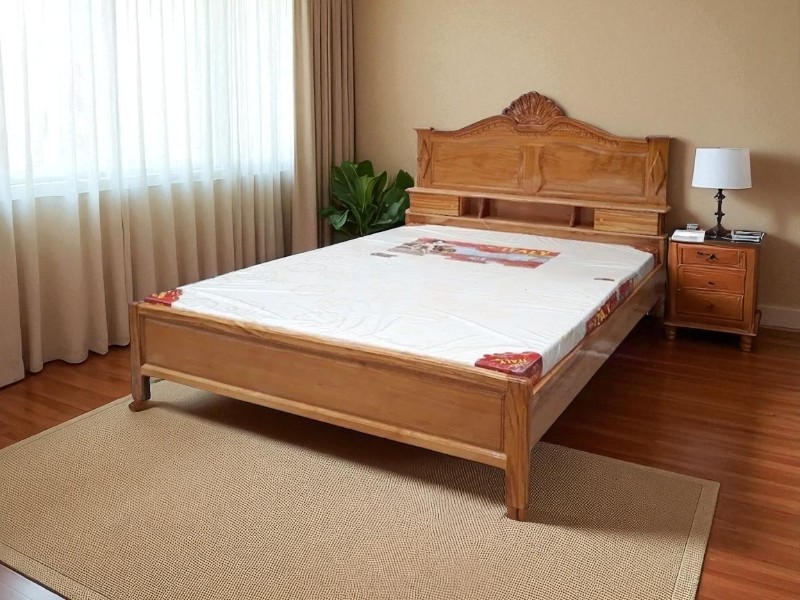 Giường Gỗ Cao Su Tự Nhiên Bền Đẹp Giá Tốt 3 Giường gỗ cao su