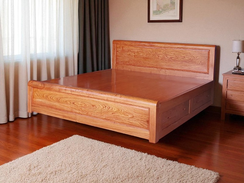 Giường gỗ công nghiệp đẹp