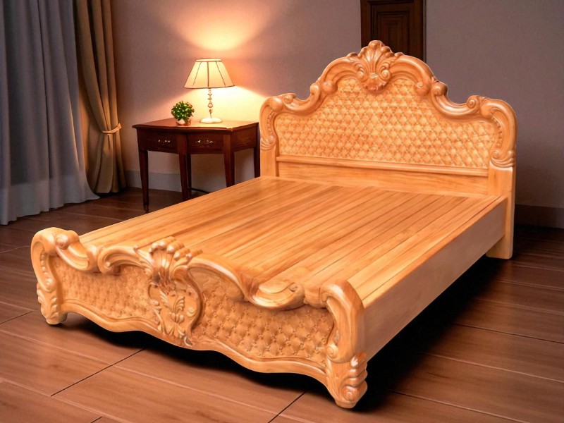 Giường gỗ đơn giản giá rẻ