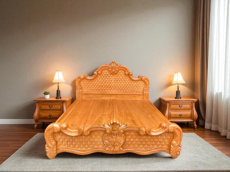 Giường Gỗ Gõ Đỏ – Đẳng Cấp Không Gian Sống 5 Giường gỗ gõ đỏ