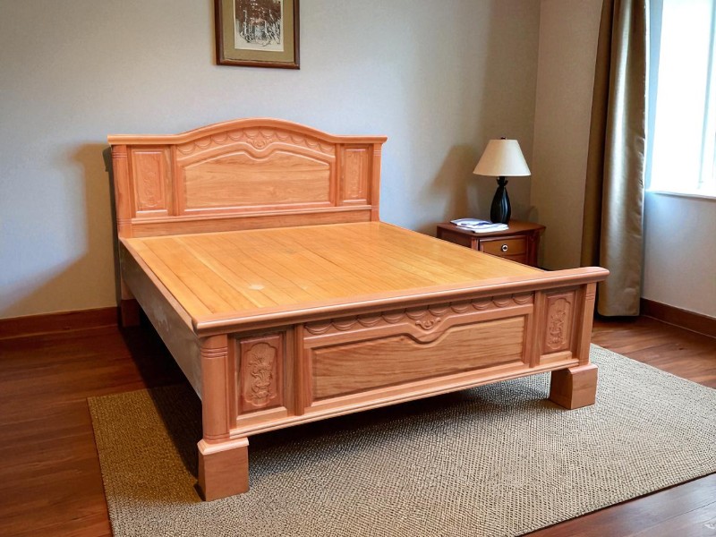 Giường Gỗ Xoan Đào 1m8x2m Bền Đẹp Giá Tốt 3 Giường gỗ xoan đào 1m8x2m