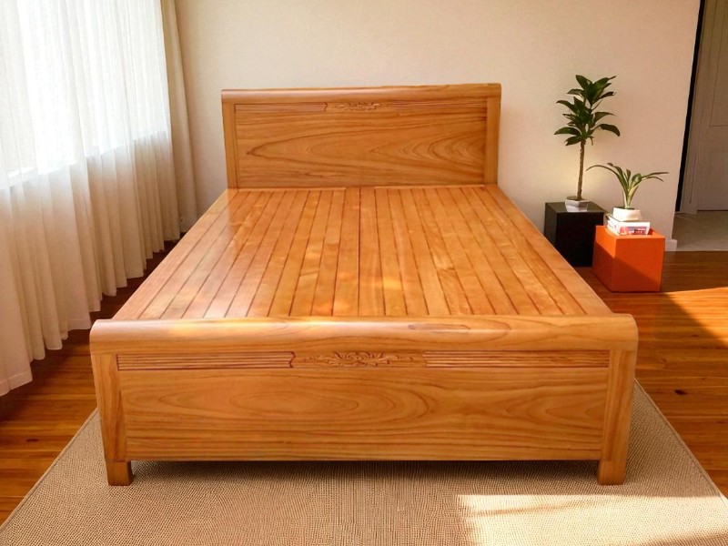 Giường Ngủ Gỗ Xoan Đào Tự Nhiên Sang Trọng 1 Giường ngủ gỗ xoan đào