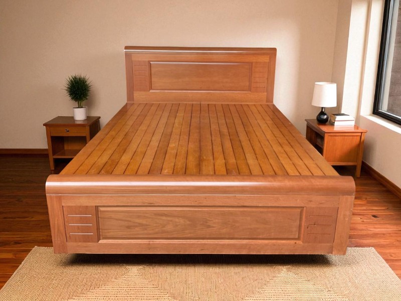 Giường Ngủ Gỗ Xoan Đào Tự Nhiên Sang Trọng 3 Giường ngủ gỗ xoan đào