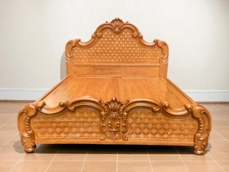 Mẫu giường gỗ 2mx2m2 đẹp