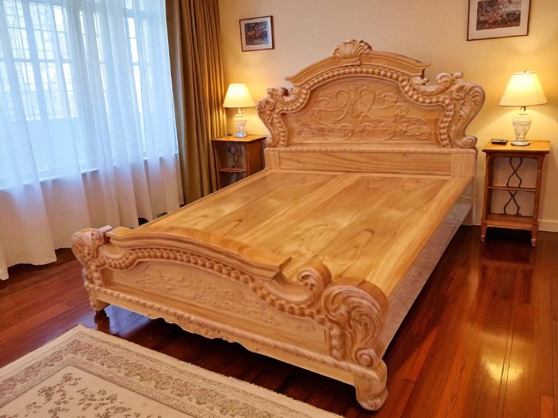 Mẫu giường ngủ gỗ đẹp