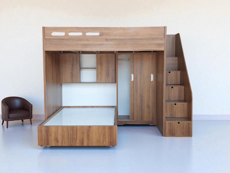 Mẫu Giường Tầng Gỗ Đẹp – Vừa Bền Vừa Tinh Tế Cho Mọi Nhà 4 Mẫu giường tầng gỗ đẹp