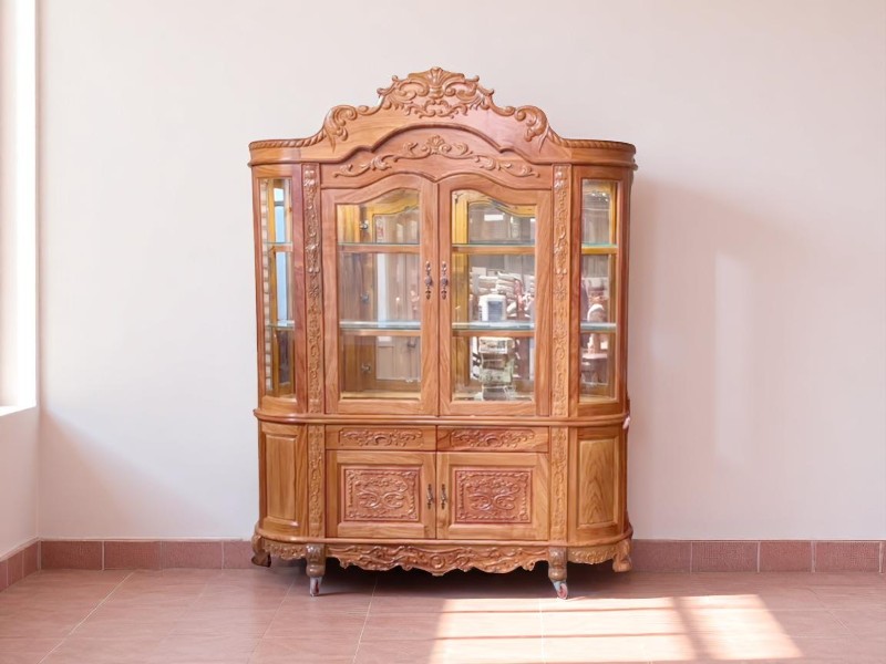 Mẫu tủ rượu đẹp bằng gỗ