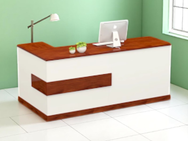 Quầy Lễ Tân Chữ L Đẹp, Tối Ưu Không Gian 1 Quầy lễ tân chữ L