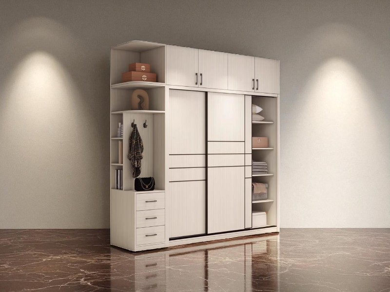 Tủ gỗ ép 4 cánh